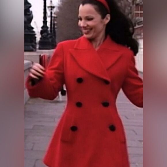 Newport News Vintage Pea Coat Green 4 - Picture 9 of 9